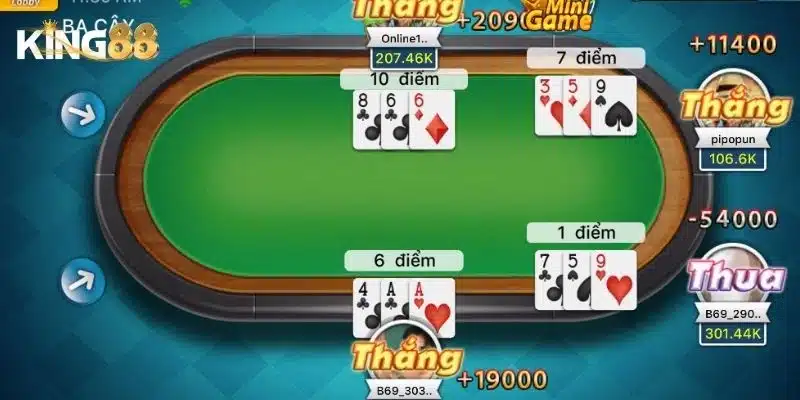 Bài 3 cây - Cách tính điểm nhanh và chính xác nhất 6 Quy tắc chơi bài 3 cây chi tiết