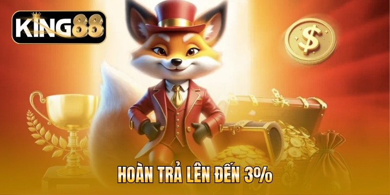 Hoàn trả lên đến 3%
